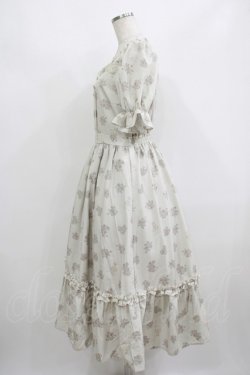 画像2: m petit by misako / AOKハナガラスクエアワンピース M 生成り H-25-08-26-1010-LO-OP-NS-ZH