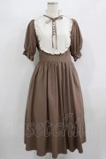 m petit by misako / ナシジムジキリカエワンピース M ブラウン H-25-08-26-1014-LO-OP-NS-ZH