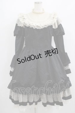 画像1: Hoshibako Works / ブライトプリンセス ドレス ワンピース L ブラック/アイボリー H-25-08-26-1002-LO-OP-NS-ZH