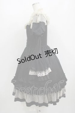 画像2: Hoshibako Works / ブライトプリンセス ドレス ワンピース L ブラック/アイボリー H-25-08-26-1002-LO-OP-NS-ZH