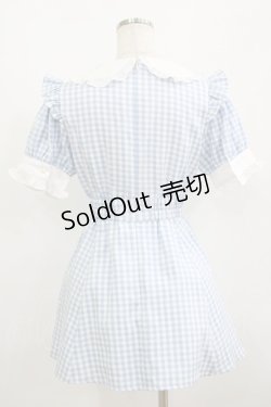 画像3: Ank Rouge / ギンガムチュニック M サックス H-25-08-26-1021-CA-OP-NS-ZH
