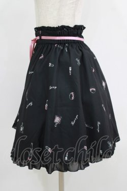 画像2: Ank Rouge / Vintage Cosmeticスカート M ブラック H-25-08-26-1023-CA-SK-NS-ZH