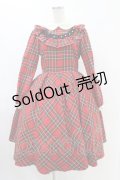 Emily Temple cute / Britishタータンワンピース  レッドタータン H-25-08-27-043-ET-OP-KB-ZH