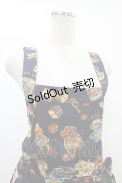 画像4: Jane Marple / Dear my crewのエプロンドレス  ネイビー H-25-08-27-046-JM-OP-KB-ZH