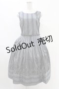 Jane Marple / Regimental stripeドミトリードレス  グレー H-25-08-27-047-JM-OP-KB-ZH