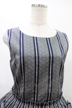 画像4: Jane Marple / Regimental stripeドミトリードレス  グレー H-25-08-27-047-JM-OP-KB-ZH