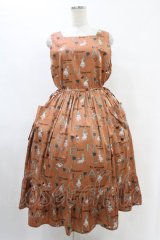 Jane Marple / The nursery Aliceギャザードレス  アプリコット H-25-08-27-048-JM-OP-KB-ZH