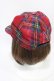 画像2: MILKBOY / SEE THRU CAP  レッドチェック H-25-08-27-006-MB-AC-KB-ZH (2)