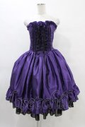 ATELIER PIERROT / Bustle Corset Dress  パープル H-25-08-27-055-EL-OP-KB-ZH
