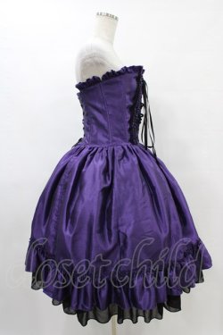 画像3: ATELIER PIERROT / Bustle Corset Dress  パープル H-25-08-27-055-EL-OP-KB-ZH