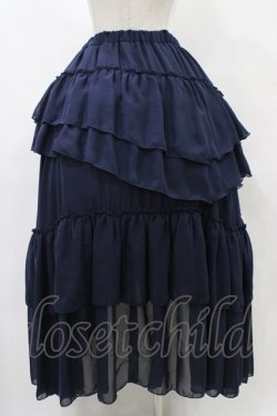 画像2: Sheglit / "Empress"ロングスカート  ネイビー H-25-08-27-057-EL-BL-KB-ZH