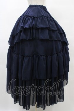 画像3: Sheglit / "Empress"ロングスカート  ネイビー H-25-08-27-057-EL-BL-KB-ZH