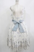 berry＆wood（海外ロリータブランド） / Hoshibako Works x berryandwood/紫陽花の咲く頃ジャンパースカート XXL オフ/ブルー H-25-08-27-1001-PU-OP-NS-ZH