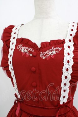 画像5: LIZ LISA / ストロベリー刺繍ジャンスカ Free レッド H-25-08-27-1025-LO-OP-NS-ZH
