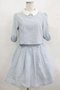 Ank Rouge / チェックセットアップ M サックス H-25-08-27-1026-CA-OP-NS-ZH