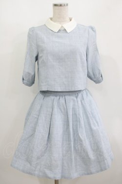 画像1: Ank Rouge / チェックセットアップ M サックス H-25-08-27-1026-CA-OP-NS-ZH