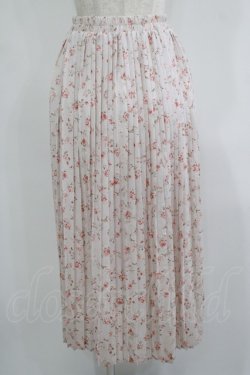 画像1: LODISPOTTO / 花柄プリーツスカート M ピンク H-25-08-27-1027-LO-SK-NS-ZH
