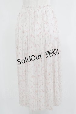 画像1: LODISPOTTO / 花柄プリーツスカート M ピンク H-25-08-27-1027-LO-SK-NS-ZH