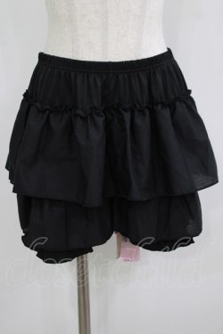 画像1: m petit by misako / AM3ブ2ダンフリル M~L ブラック H-25-08-27-1032-LO-PA-NS-ZH