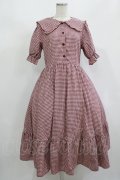m petit by misako / AM*ギンガムCHKワンピース L レッド H-25-08-27-1004-LO-OP-NS-ZH