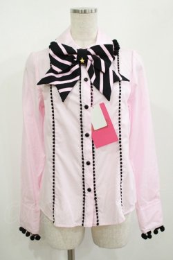 画像1: Angelic Pretty / Happyポンポンブラウス Free ピンク H-25-08-27-1042-AP-BL-NS-ZH
