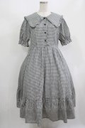 m petit by misako / AM*ギンガムCHKワンピース LL グレー H-25-08-27-1005-LO-OP-NS-ZH