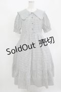 m petit by misako / AM*ギンガムCHKワンピース LL グレー H-25-08-27-1005-LO-OP-NS-ZH
