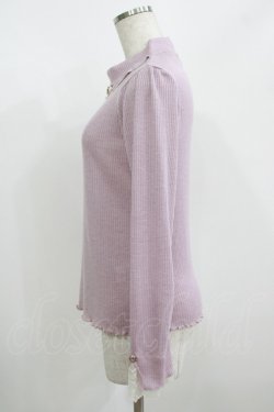 画像2: axes femme / バラボトルネックプルオーバー M ラベンダー H-25-08-27-1050-AX-TO-NS-ZH