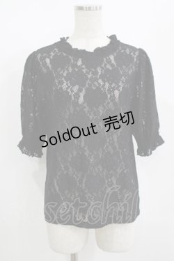 画像1: m petit by misako / TT*AOKシアートップス M ブラック H-25-08-27-1053-LO-TO-NS-ZH