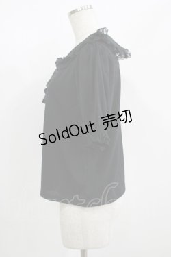 画像2: m petit by misako / NINA'sコラボ襟付きプルオーバー M ブラック H-25-08-27-1054-LO-TO-NS-ZH