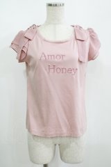 LODISPOTTO / 肩リボンキャミソール M ピンク H-25-08-27-1055-LO-TO-NS-ZH