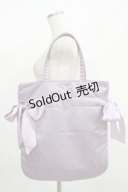 画像2: Maison de FLEUR / ダブルリボントートバッグ  ラベンダー H-25-08-27-1058-LO-BG-NS-ZH