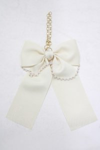 m petit by misako / AMリボンパールバッグチャーム  オフ H-25-08-27-1068-LO-ZA-NS-ZH