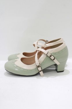 画像2: axes femme / クロスストラップパンプス L ミント H-25-08-27-1079-AX-SH-NS-ZH