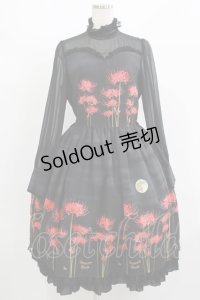 Innocent World / お月様と彼岸花ワンピース L ブラック H-25-08-27-1010-IW-OP-NS-ZH