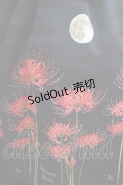 画像4: Innocent World / お月様と彼岸花ワンピース L ブラック H-25-08-27-1010-IW-OP-NS-ZH