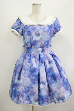 画像1: Ank Rouge / DreamingGalaxyセーラーカラーワンピース M ブルー H-25-08-27-1018-CA-OP-NS-ZH