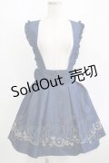 Amavel / 太サス付き星刺繍スカート Free ブルーデニム H-25-08-27-1024-CA-SK-NS-ZH