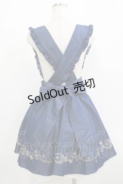 画像3: Amavel / 太サス付き星刺繍スカート Free ブルーデニム H-25-08-27-1024-CA-SK-NS-ZH