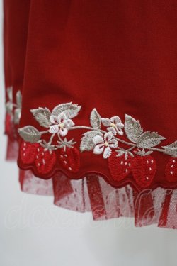 画像4: LIZ LISA / ストロベリー刺繍ジャンスカ Free レッド H-25-08-27-1025-LO-OP-NS-ZH
