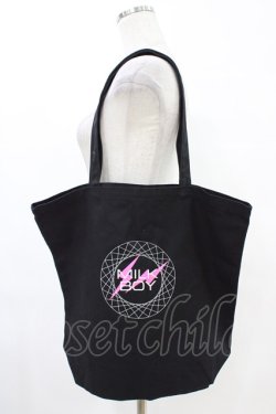 画像1: MILKBOY / "Mister Making Left"Tote  黒 H-25-08-27-037-MB-BG-KB-ZH
