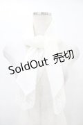 Moi-meme-Moitie / タイニーローズレース燭台刺繍スカーフ  白×白刺繍 H-25-08-28-005-MO-ZA-KB-ZH