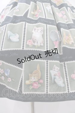 画像5: Emily Temple cute / Kitten Stamp Collectionキャミソールワンピース  グリーン H-25-08-28-027-ET-OP-KB-ZH