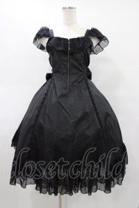 MR corset / KEYチャームチェック柄ZIPワンピース  黒 H-25-08-28-028-PU-OP-KB-ZH