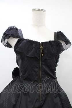画像4: MR corset / KEYチャームチェック柄ZIPワンピース  黒 H-25-08-28-028-PU-OP-KB-ZH