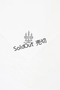 画像2: Moi-meme-Moitie / タイニーローズレース燭台刺繍スカーフ  ホワイト×ホワイト×ブラック H-25-08-28-006-MO-ZA-KB-ZH