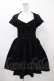 画像1: KILL STAR / Crossed Chloe Flocked Skater Dress M ブラック H-25-08-28-036-SL-OP-KB-ZH (1)