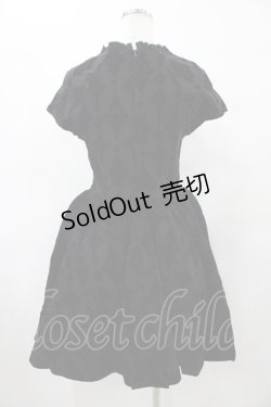 画像2: KILL STAR / Crossed Chloe Flocked Skater Dress M ブラック H-25-08-28-036-SL-OP-KB-ZH
