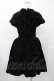 画像2: KILL STAR / Crossed Chloe Flocked Skater Dress M ブラック H-25-08-28-036-SL-OP-KB-ZH (2)