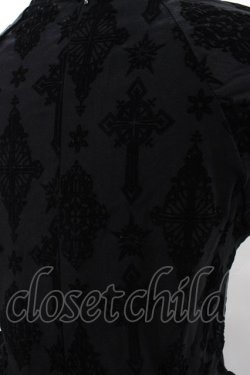画像3: KILL STAR / Crossed Chloe Flocked Skater Dress M ブラック H-25-08-28-036-SL-OP-KB-ZH